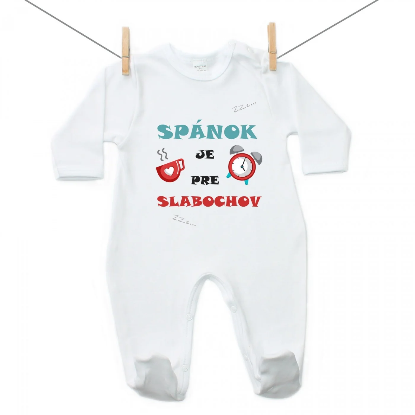 Boodyy Overal Spánok je pre slabochov Veľkosť: 80