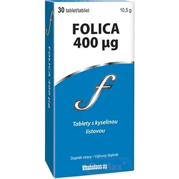 Vitabalans FOLICA 400 µg 1×30 tbl, výživový doplnok