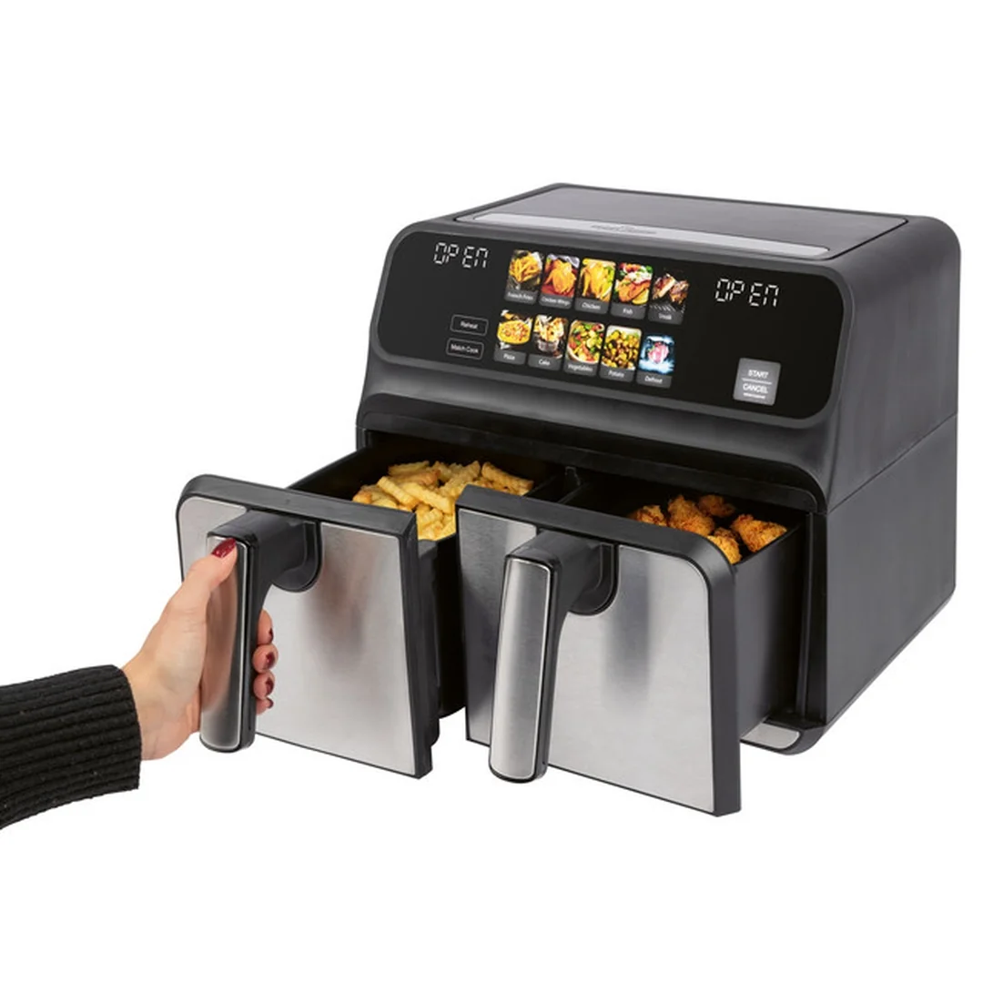 ProfiCook FR 1287 H dvojitá teplovzdušná fritéza 8 l (2x4 l)