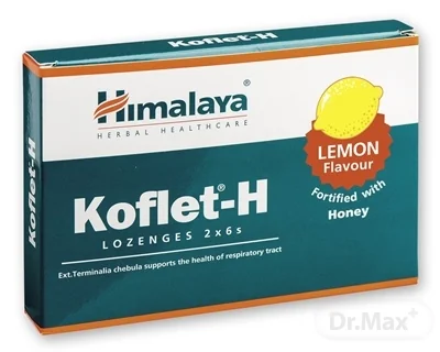 Himalaya Koflet-H Lemon 1×12 ks, bylinné pastilky s medom