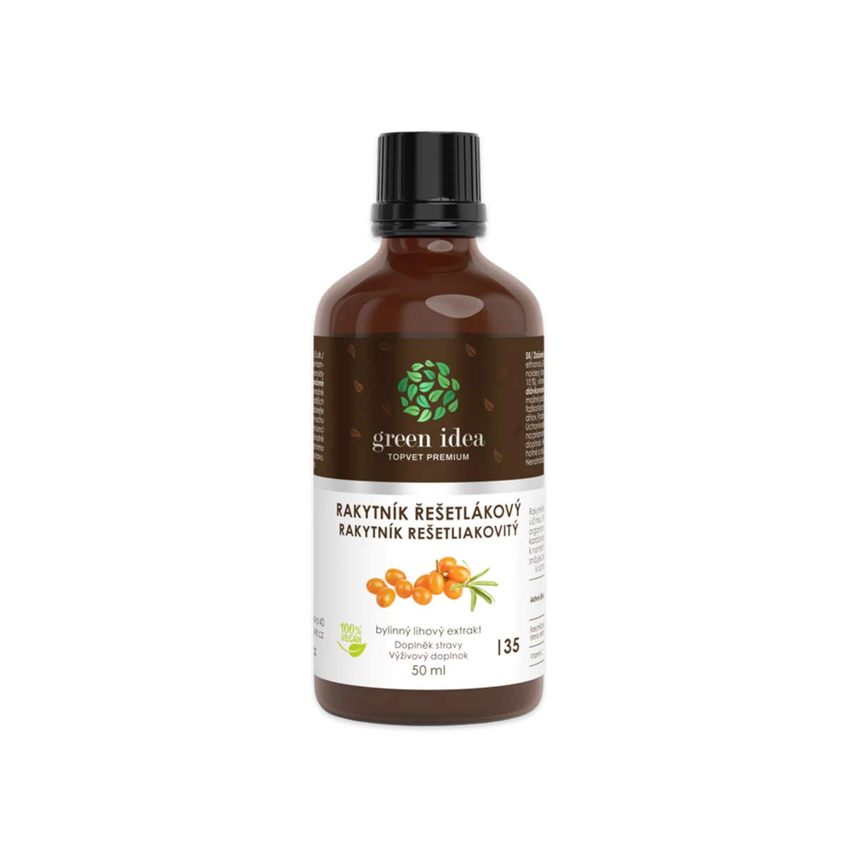 Rakytník tinktúra – kvapky 50 ml – Green idea
