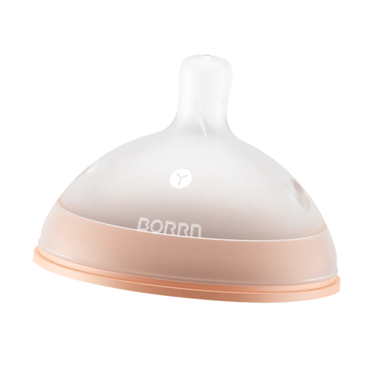 BORRN Silikónový cumlík na fľašu, oranžový, variabilný prietok 1×1 ks, silikónový cumlík