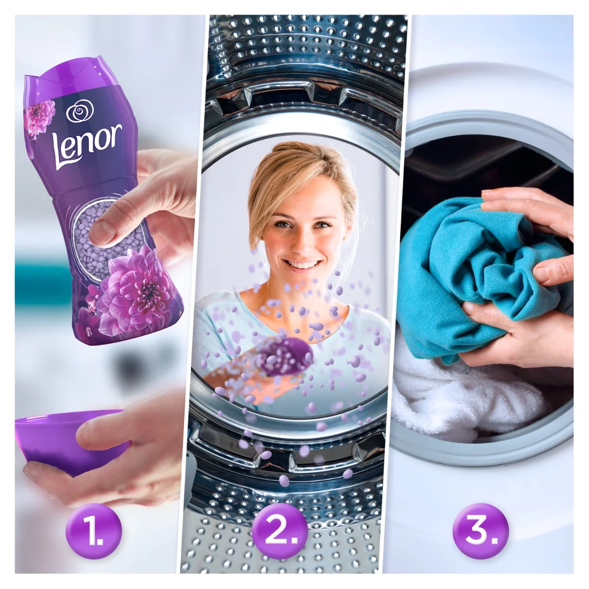 Lenor Beads 210g Amethyst flower 1×210 g, vonné perličky