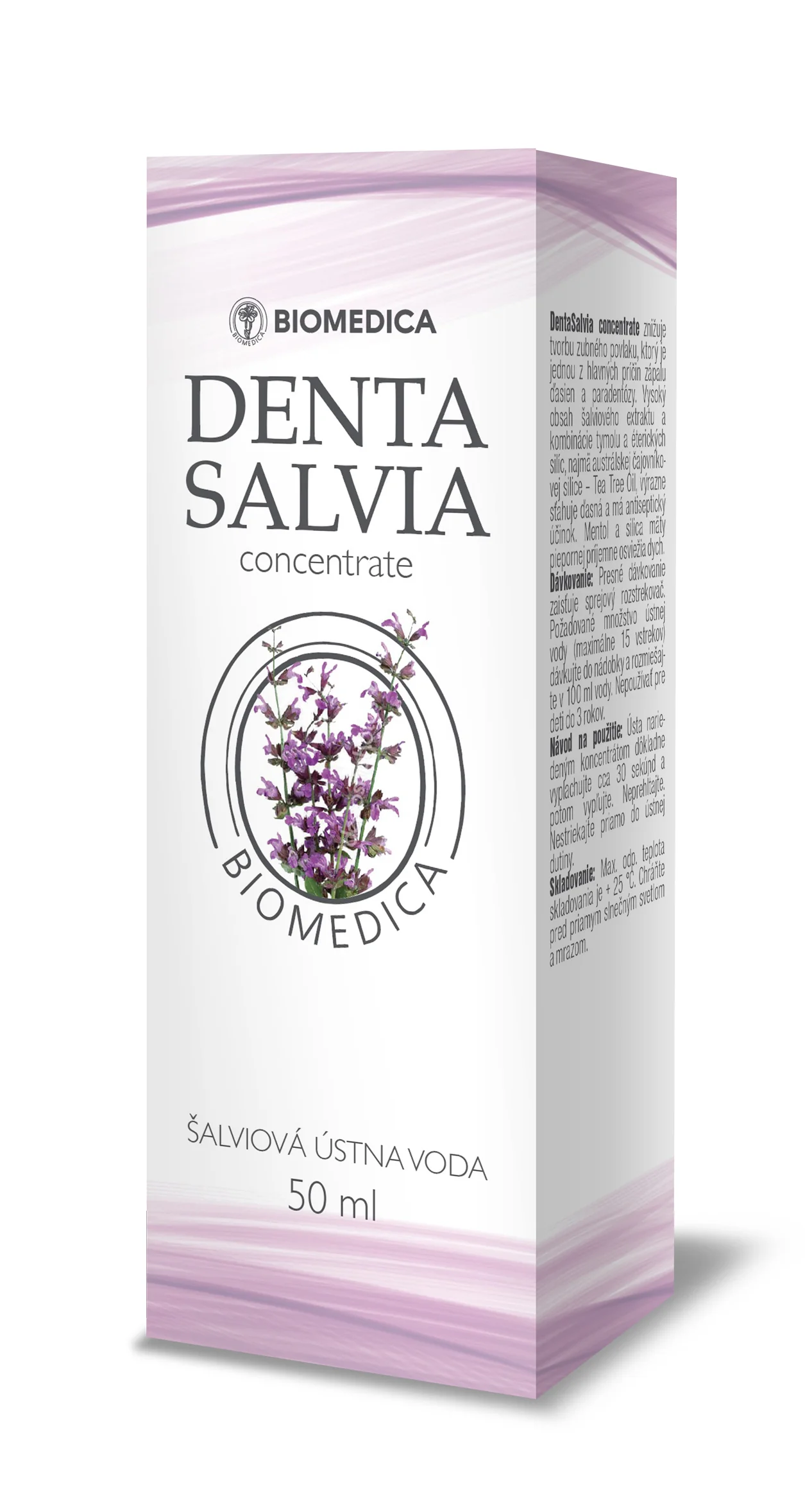BIOMEDICA DENTA SALVIA concentrate 1×50 ml, šalviová ústna voda