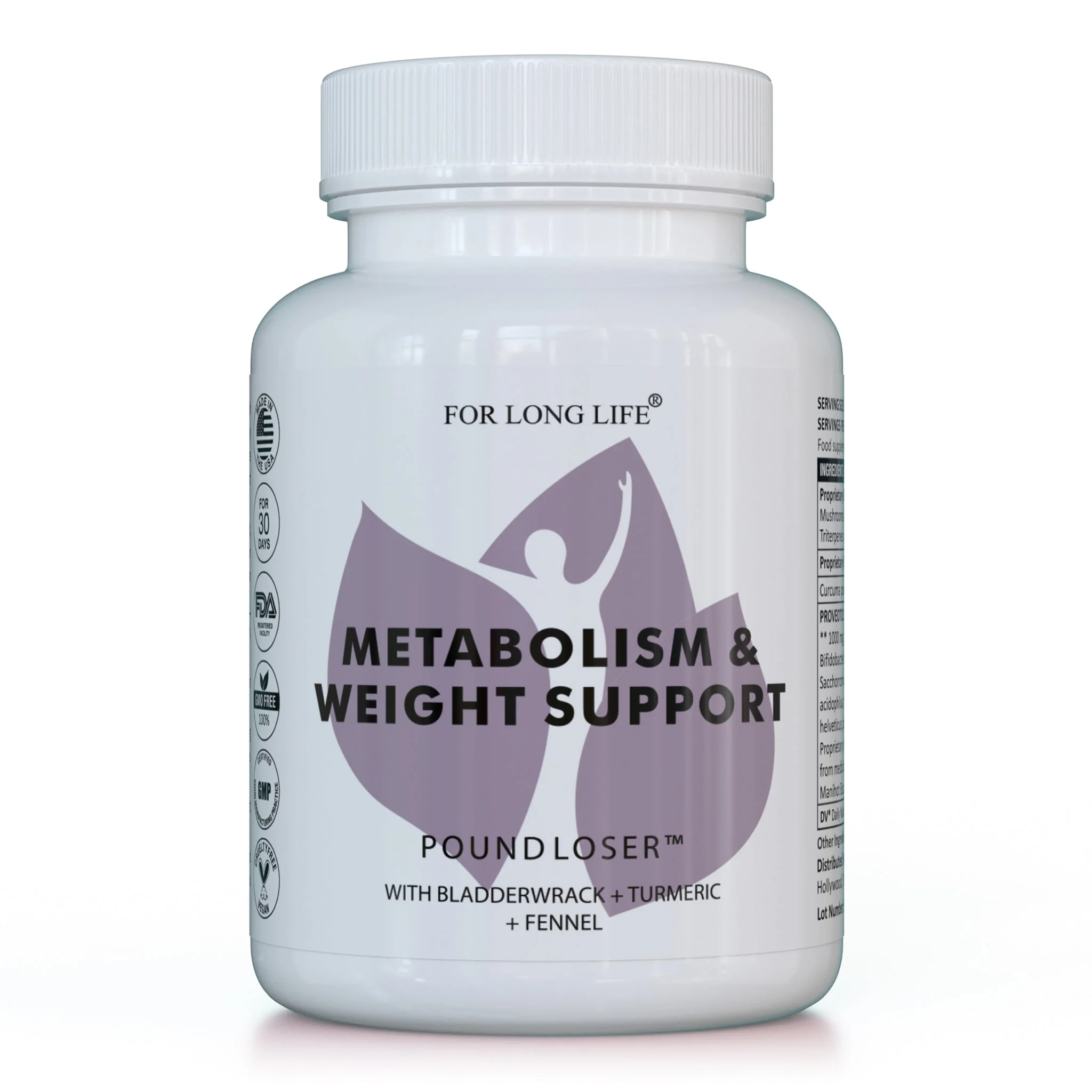 For Long Life POUND LOSER komplex pre metabolizmus a kontrolu hmotnosti Komplex pre metabolizmus a kontrolu hmotnosti
