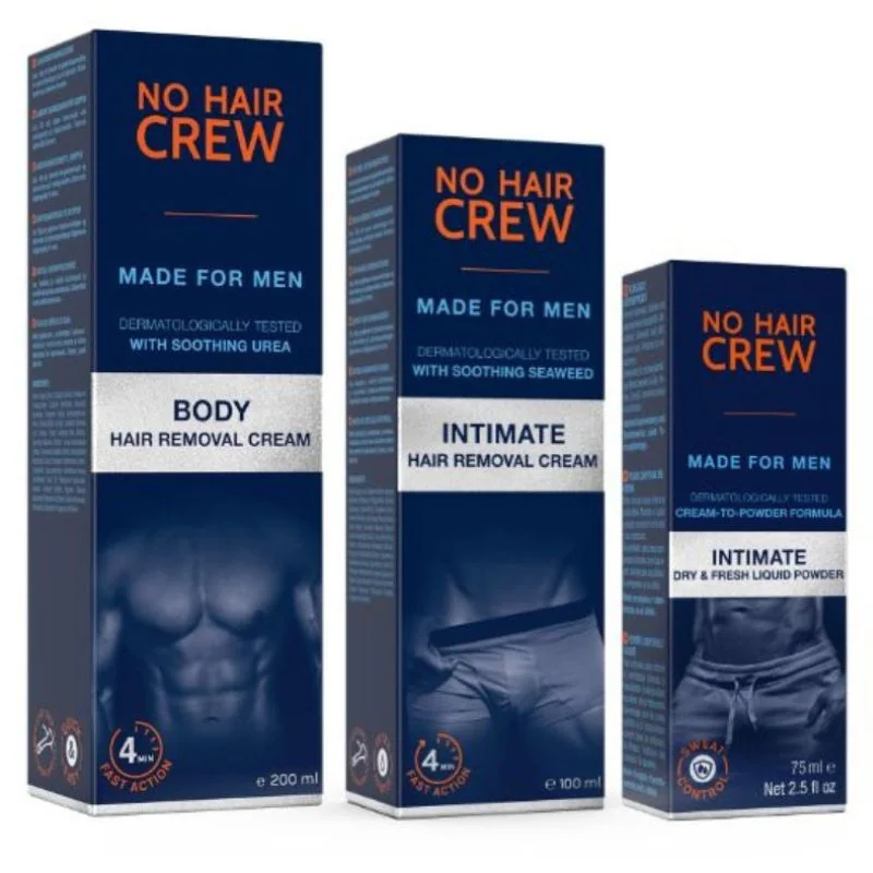 TRIOSET No Hair Crew Body + Intimate + Tekutý púder