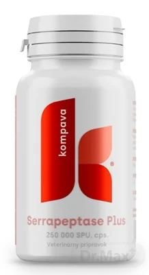 kompava Serrapeptase Plus 250 000 SPU 1×90 cps, veterinárny prípravok