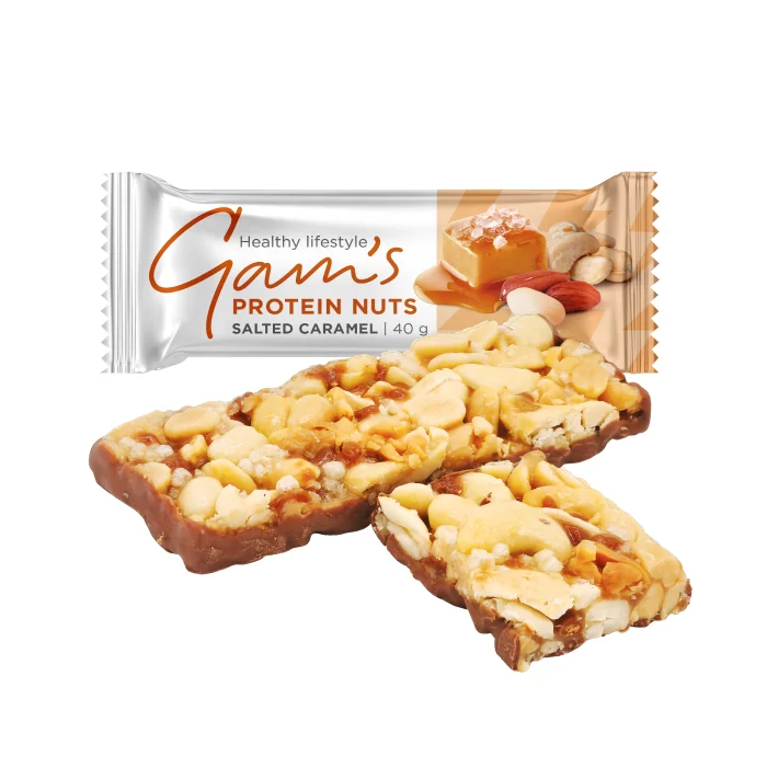 Gam's Proteín Nuts Tyčinka Slaný Karamel 40 g