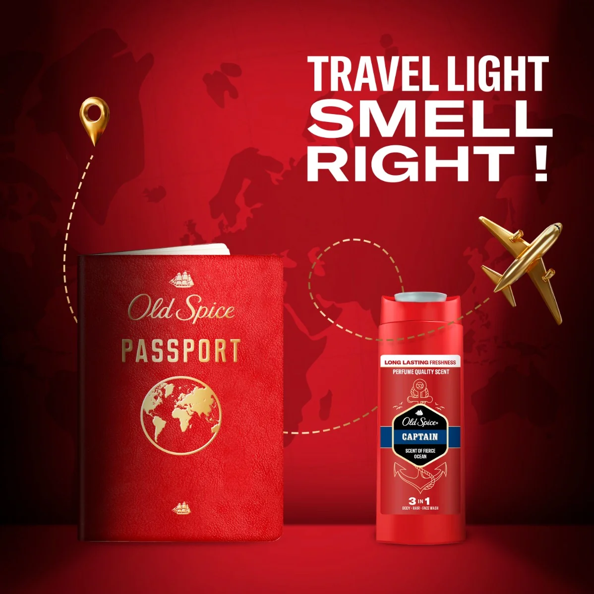 Old Spice Captain, sprchový gél 3v1, 90 ml 90 ml