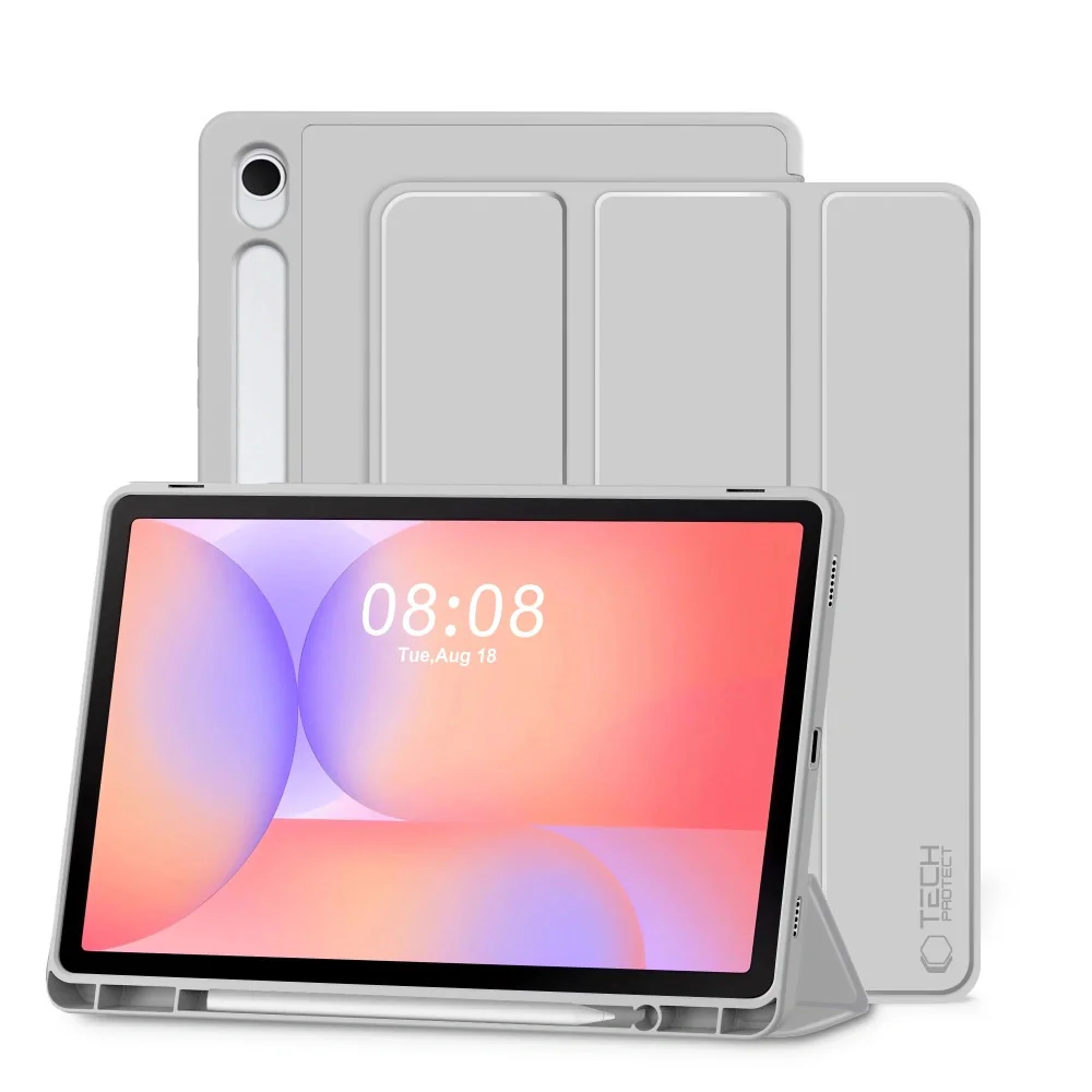 Tech-Protect SC Pen puzdro na Samsung Galaxy Tab S9 11'' / S9 FE / S10 FE / S10 Lite 10.9'', sivé FE / S10 Lite 10.9'', sivé