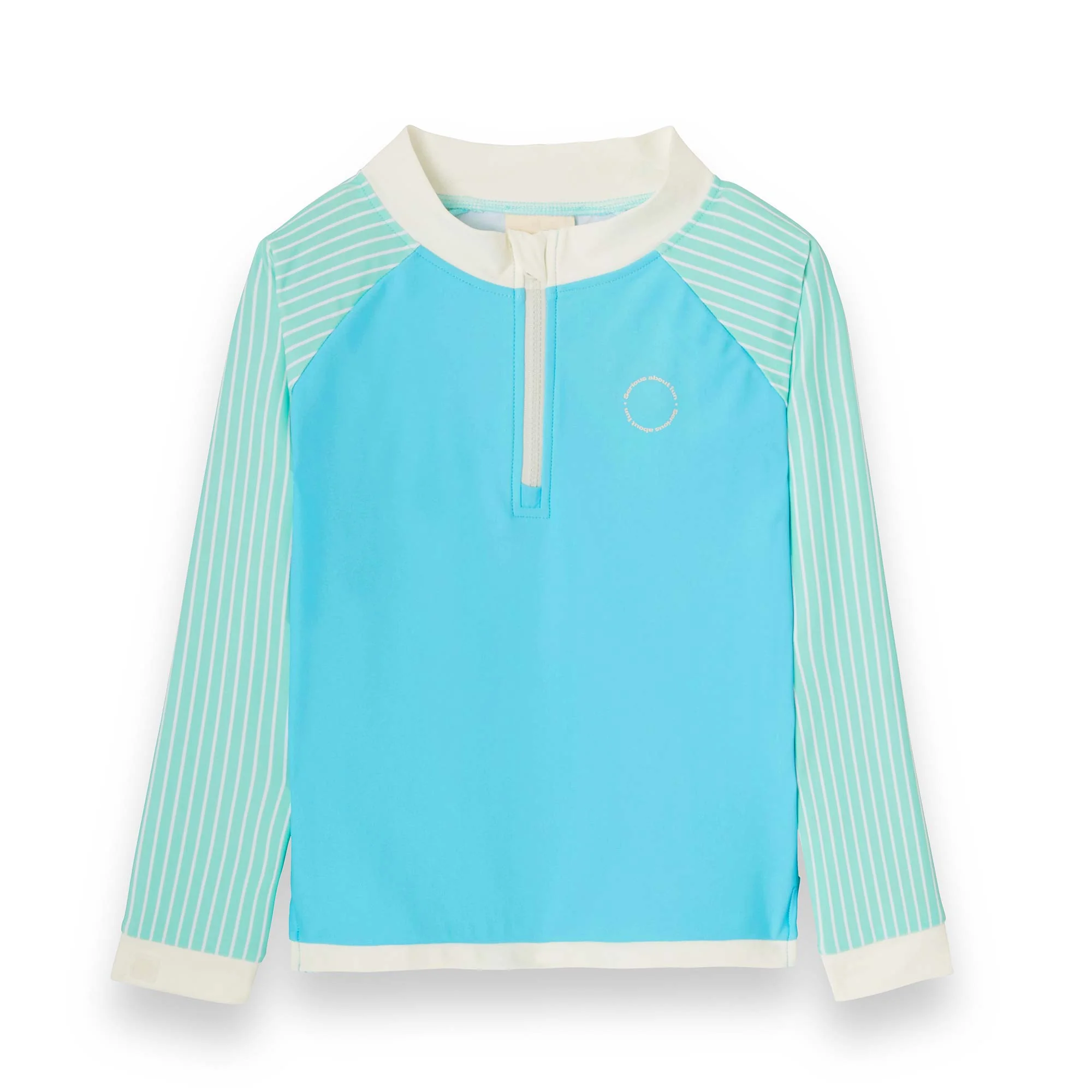 KiETLA ICONIK plavky s UV ochranou - tričko s dlhým rukávom - Blue Stripes 2-4 roky
