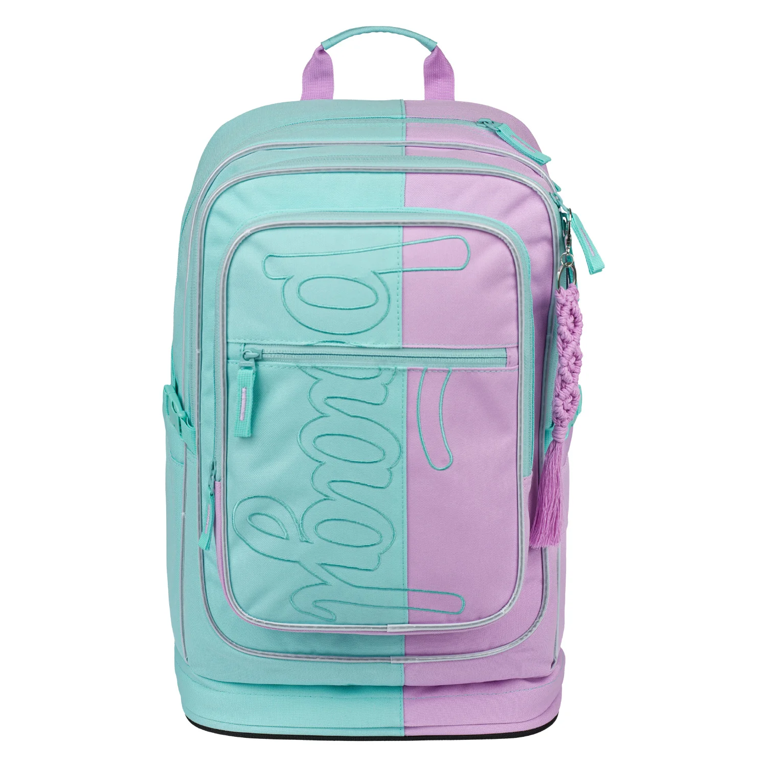 Baagl školský batoh Cubic Sweet mentolovo-fialový 2-stupňový, ergonomický