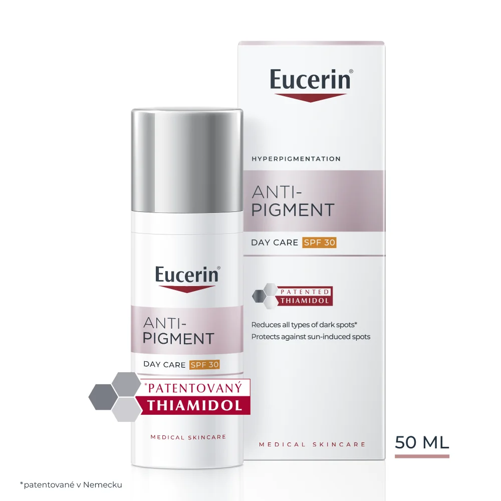Eucerin ANTI-PIGMENT Denný krém SPF 30 1×50 ml, hyperpigmentácia pleti