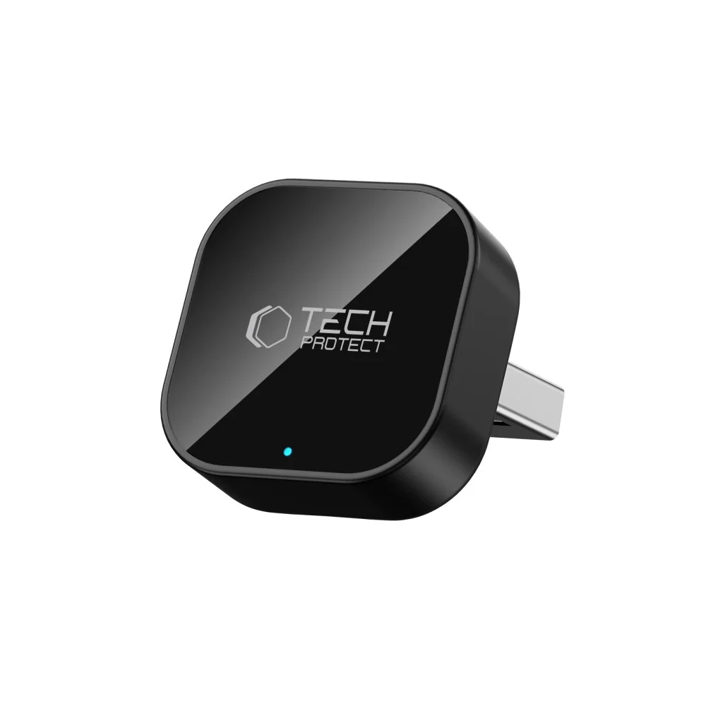 Tech-Protect Ultraboost CA01 USB bluetooth adaptér Apple CarPlay / Android Auto, čierny