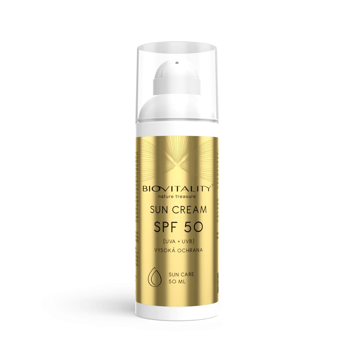 Opaľovací krém na tvár a telo SPF-50 - 50 ml - Biovitality