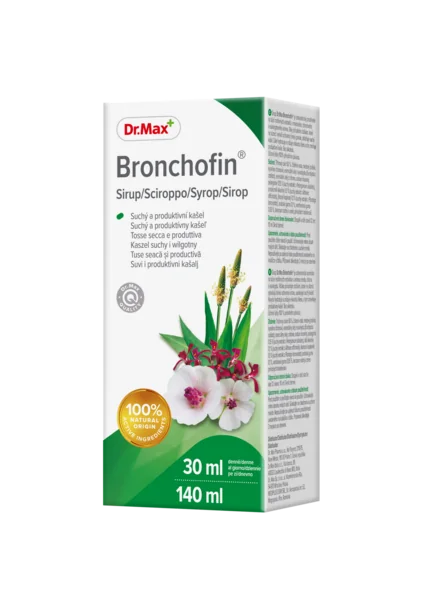 Dr. Max Bronchofin® 1×140 ml, sirup na suchý a produktívny kašeľ