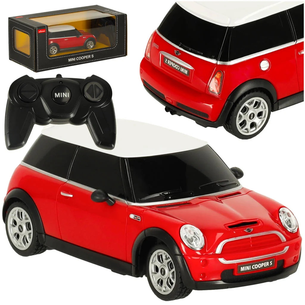 Auto, autíčko na diaľkové ovládanie - Mini Cooper S 1:24 červené