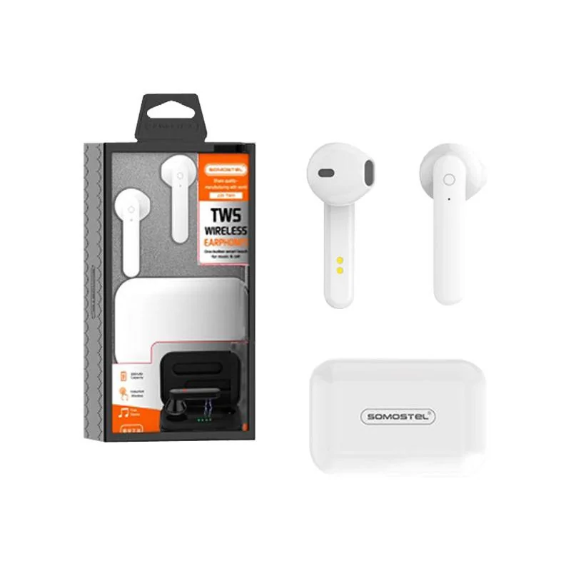 Slúchadlá BLUETOOTH do uši SOMOSTEL SMS-J28 TWS WH