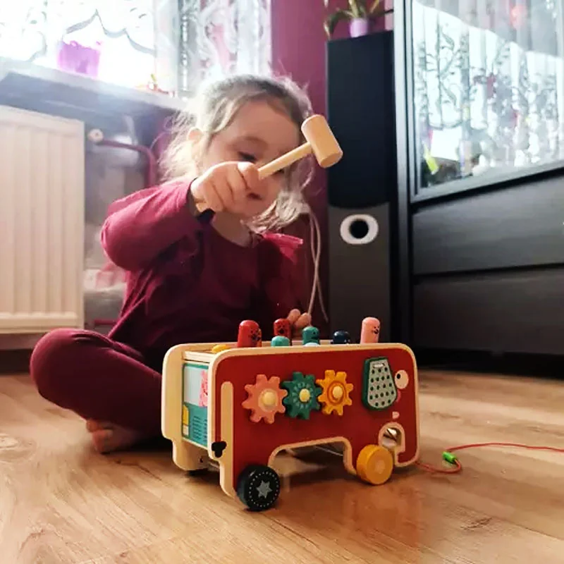Hračka veselé kladivo TOY WOODEN ELEPHANT