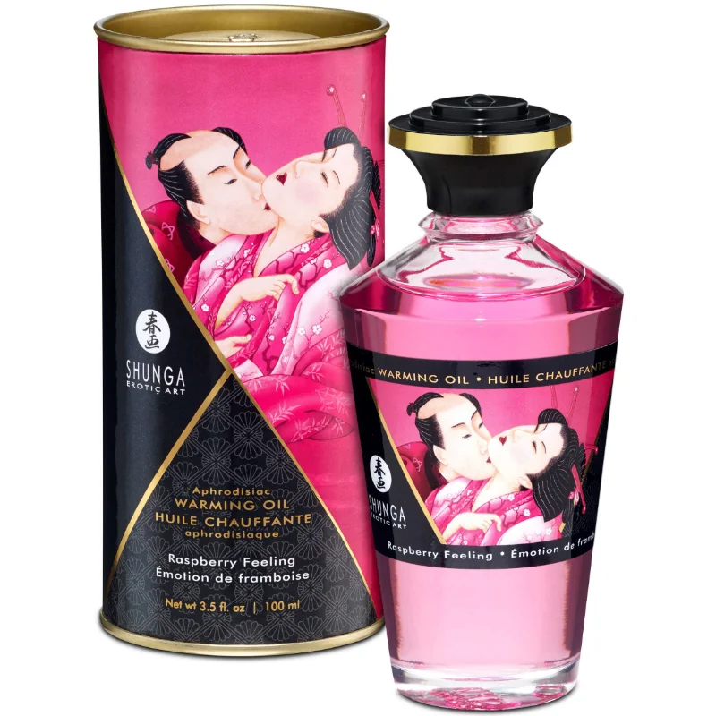 Afrodiziakálny hrejivý oblizovateľný olej Sweet Raspberry