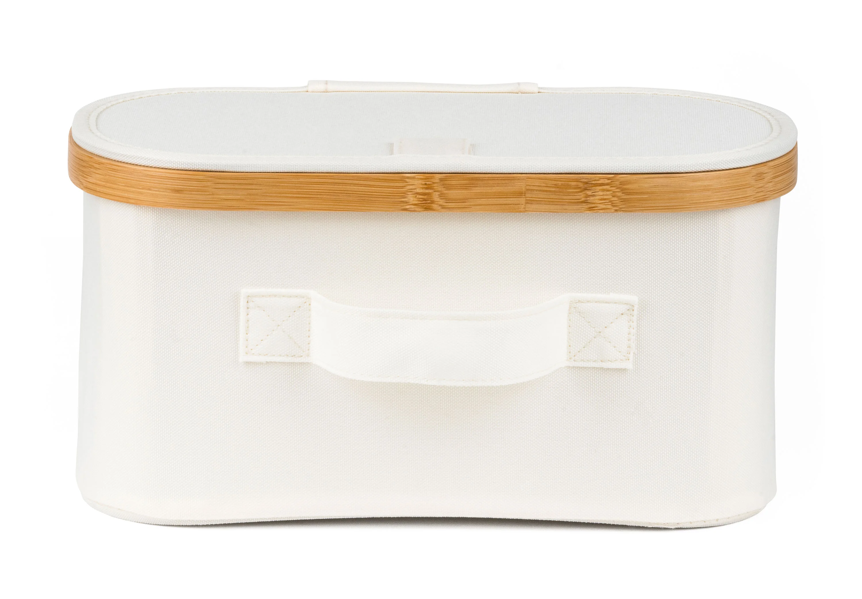 Úložný box G21 30 x 15 x 15 cm, bambusový s vekom, béžový UBG21BAM004B