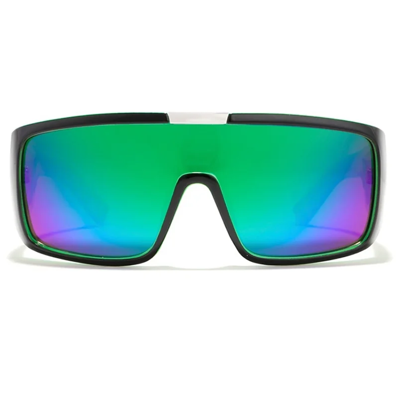 KDEAM Novato 63 slnečné okuliare, Black & Green / Green