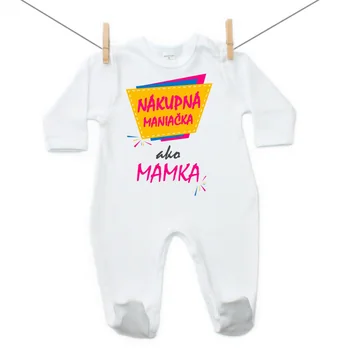 Boodyy Overal Nákupná maniačka ako mamka Veľkosť: 74