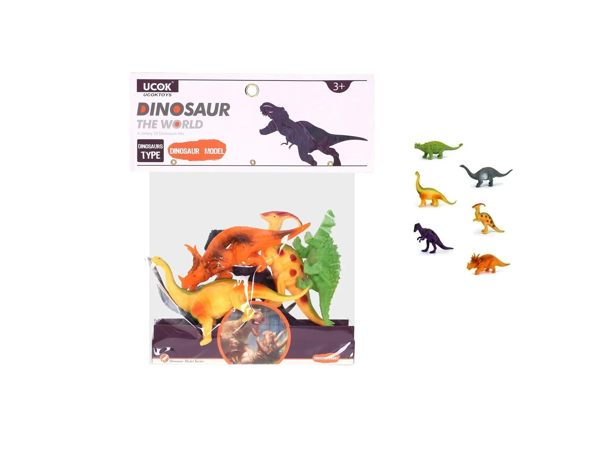 Zvieratká 14cm dinosaury 6ks