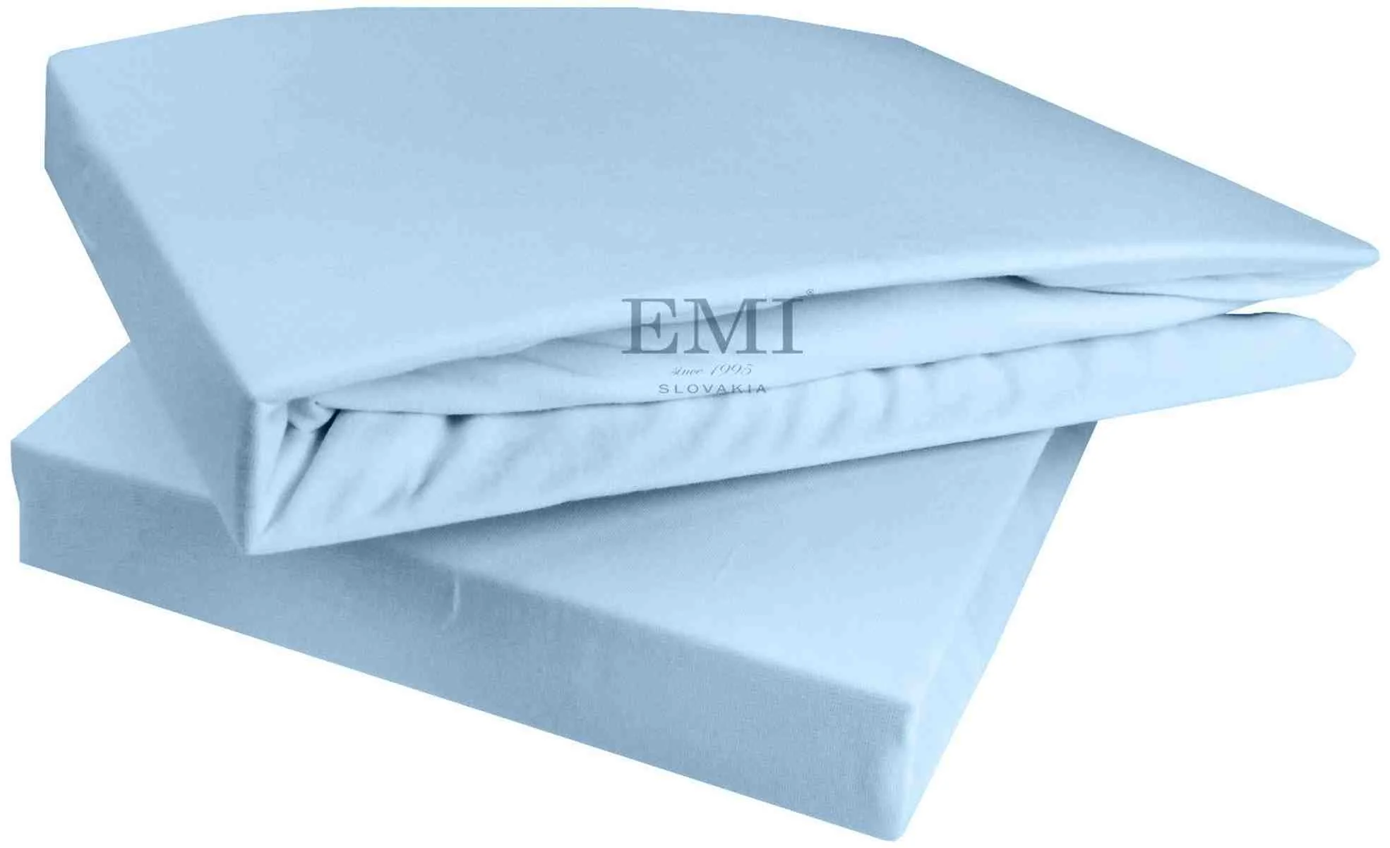 EMI Plachta posteľná svetlomodrá superstretch 90x200 1×1 ks, posteľná plachta