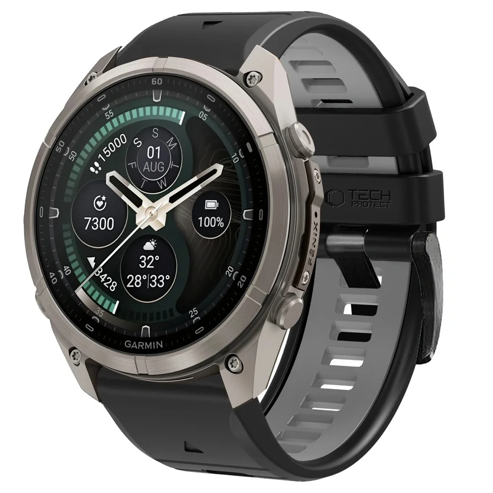 Tech-Protect IconBand remienok Garmin QuickFit 26mm, black / grey