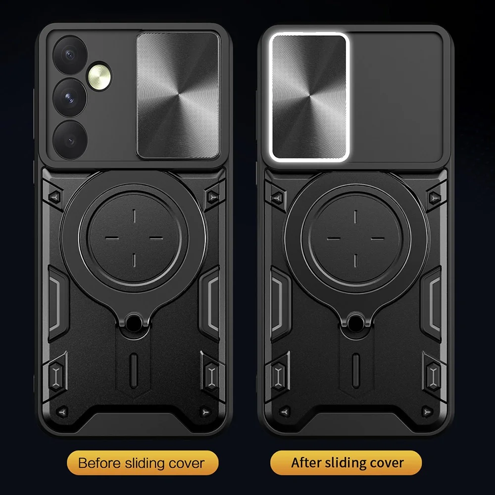 Ochranný obal pre Oppo Reno12 Pro Pevný plast, nerezová oceľ