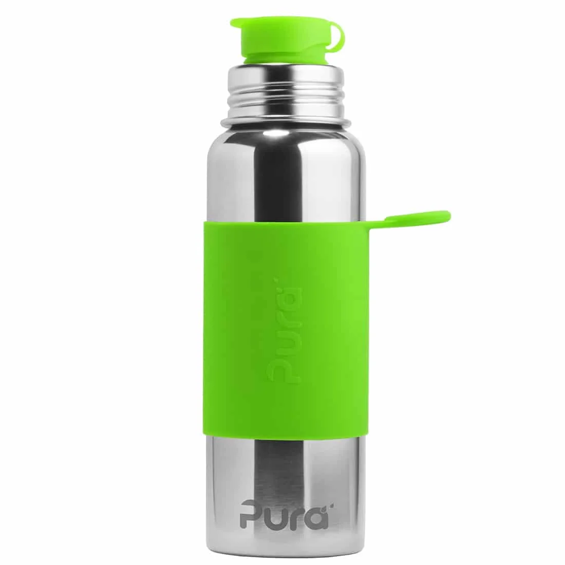 Pura nerezová fľaša so športovým uzáverom 850ml - zelená
