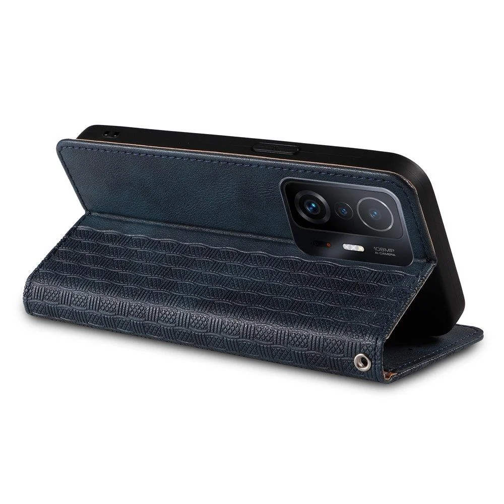 MG Magnet Strap knižkové kožené puzdro na Samsung Galaxy A13 5G, modré