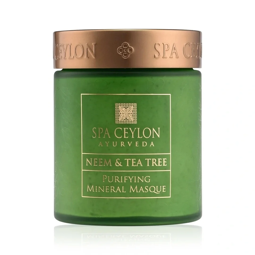 Minerálna čistiaca pleťová maska Neem & Tea Tree 200 g, Neem a čajovník