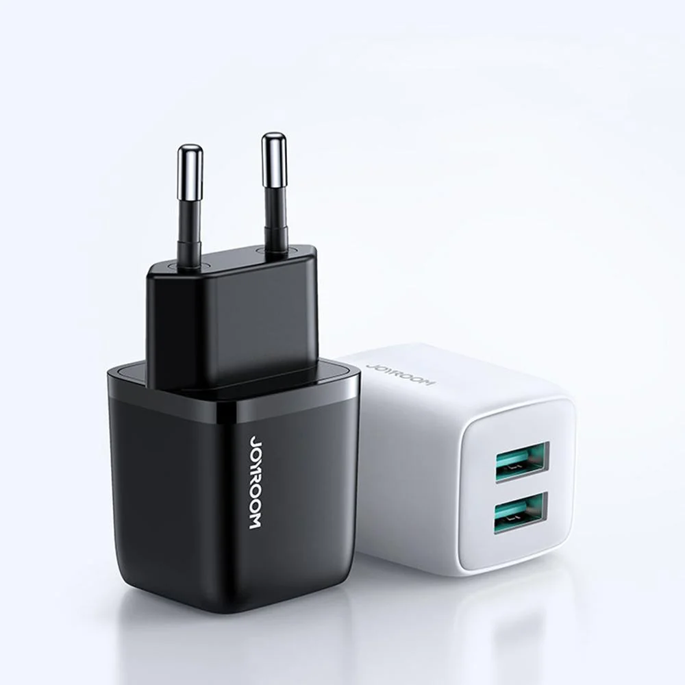 Sieťová nabíjačka - 2 x USB + rýchle nabíjanie 12W, 2,4A - Čierna H28091