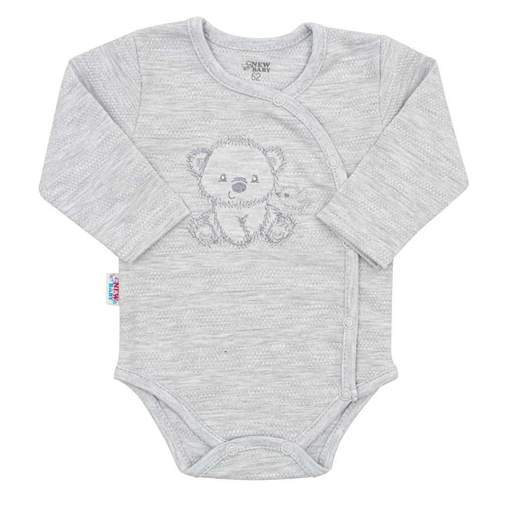 Dojčenská súprava do pôrodnice New Baby Sweet Bear sivá 62