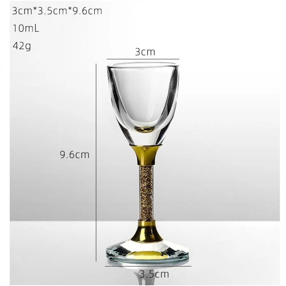 Krištáľový štamperlík - Zlatá/65ml Elegantný pohár