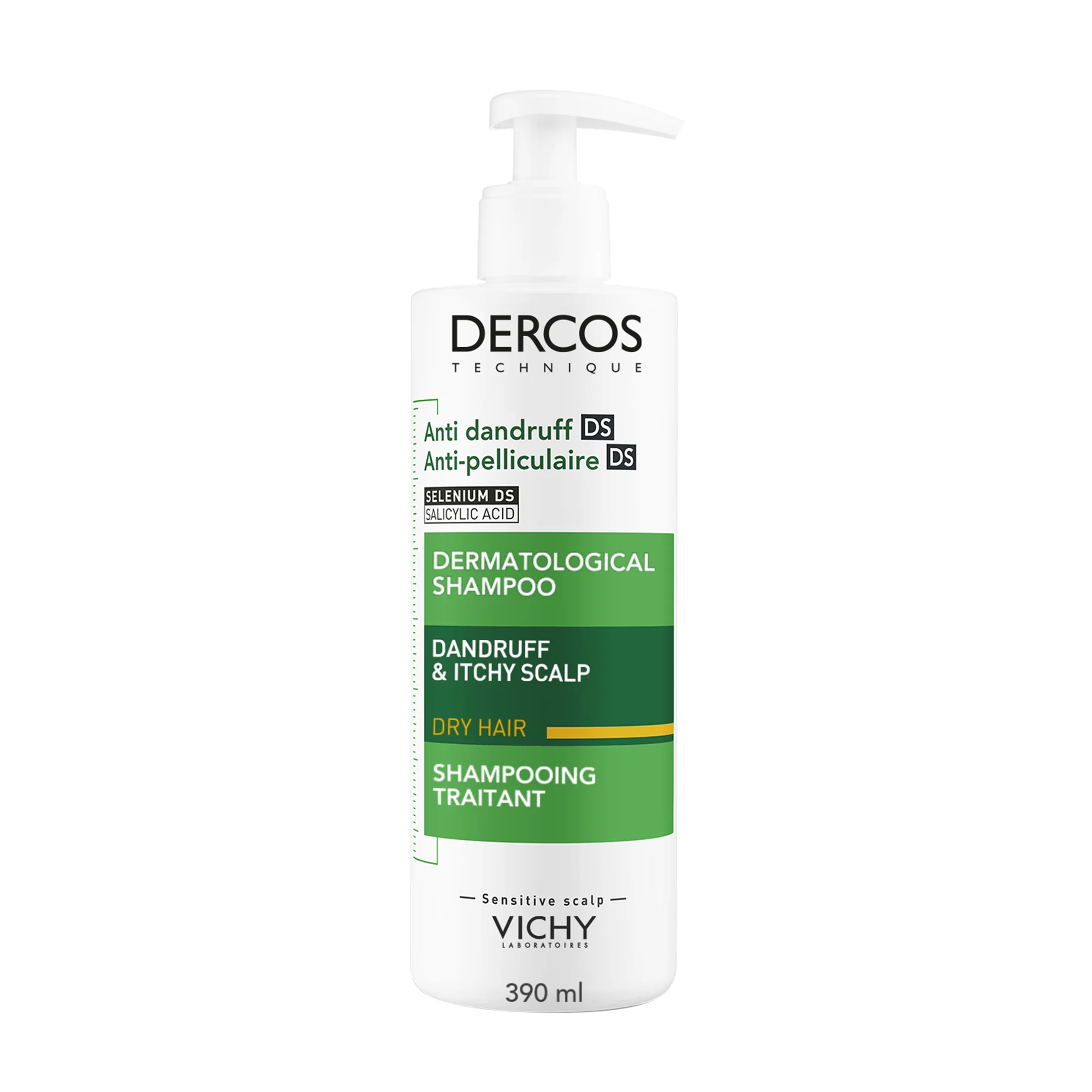 Vichy Dercos Šampón proti lupinám na normálne až suché vlasy 390 ml