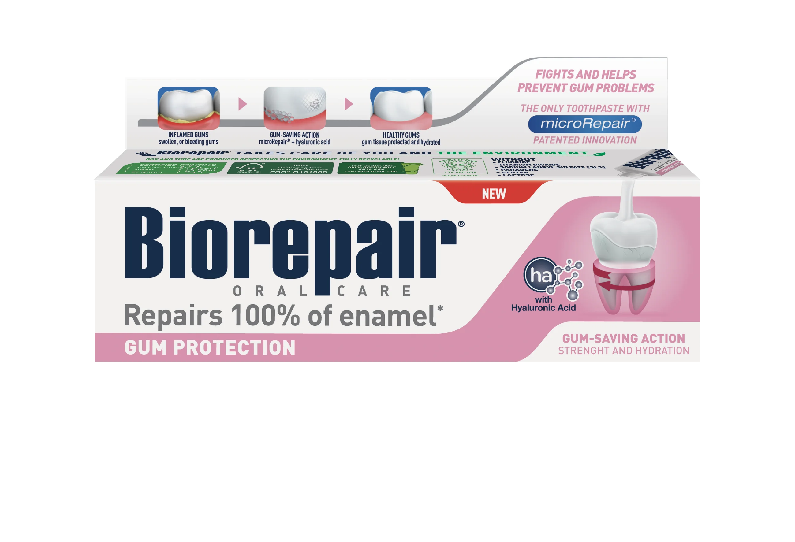 Biorepair zubná pasta na ochranu ďasien 1×75 ml, zubná pasta