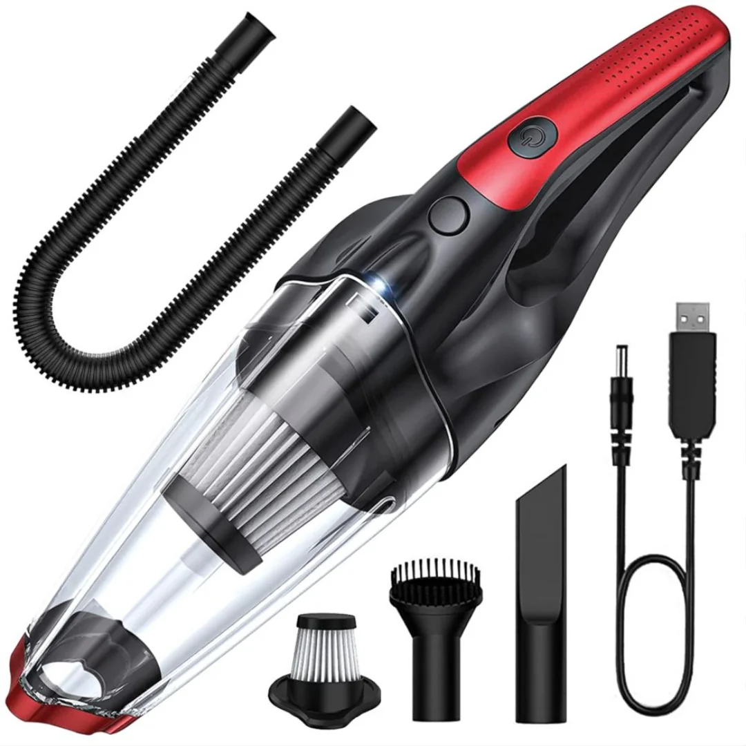 Livefy Cleano bezdrôtový vysávač do auta 150W, čierny/červený