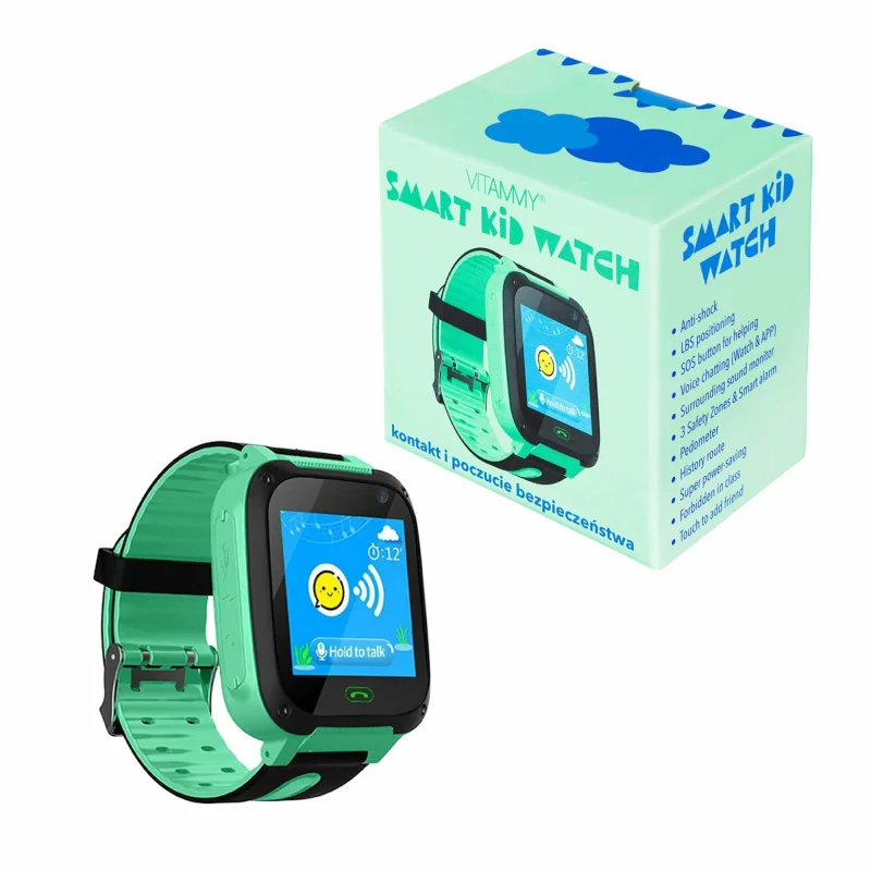 VITAMMY Smart Kid inteligentné detské hodinky, zelené
