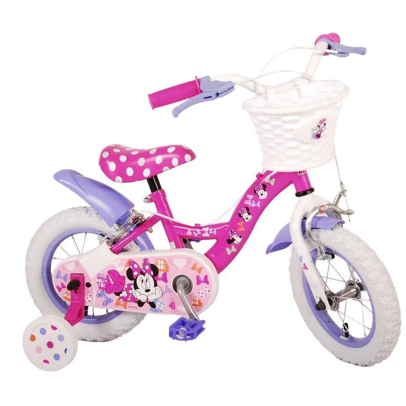 VOLARE - Detský bicykel Disney Minnie Cutest Ever! - dievčenský - 12 palcov - ružový
