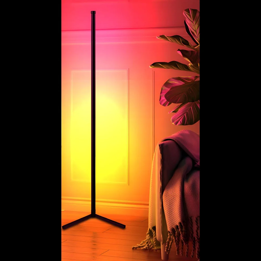 Eveon QJD-150 RGB rohová lampa 1.3m + diaľkový ovládač, čierna