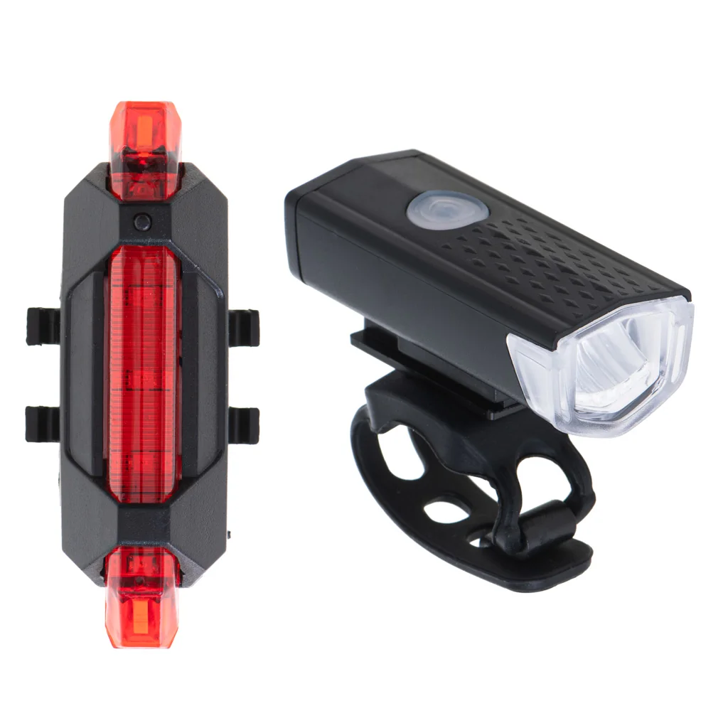 LED svietidlo na bicykel zadné-predné sada USB