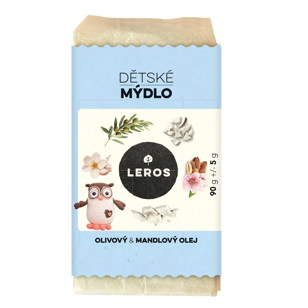 LEROS DETSKÉ MYDLO OLIVOVÝ & MANDĽOVÝ OLEJ 90 g