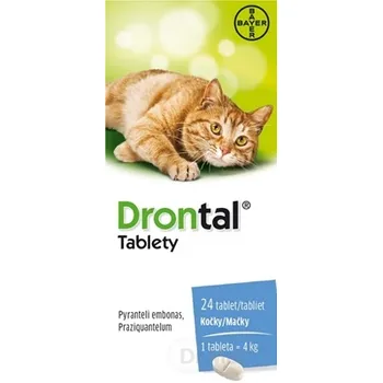 Drontal tablety (pre mačky) 1×24 tbl, veterinárny prípravok