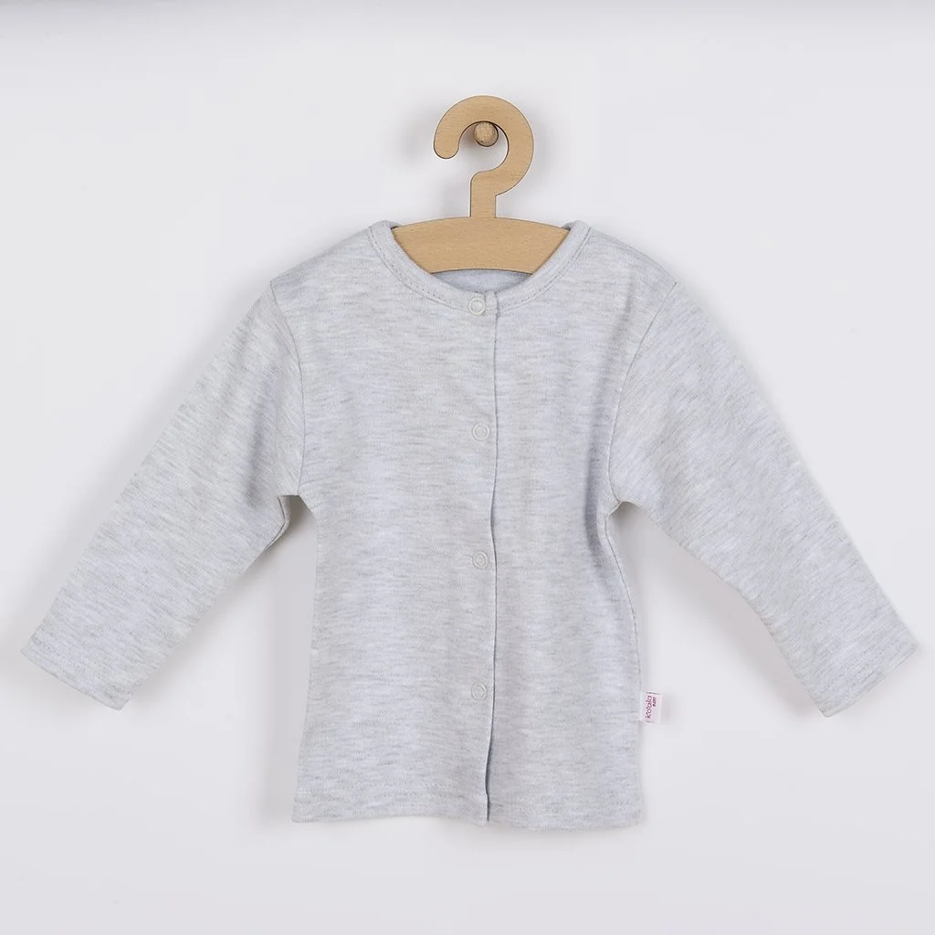 3-dielna bavlnená detská súprava Koala Birdy sivá 80 (9-12m),