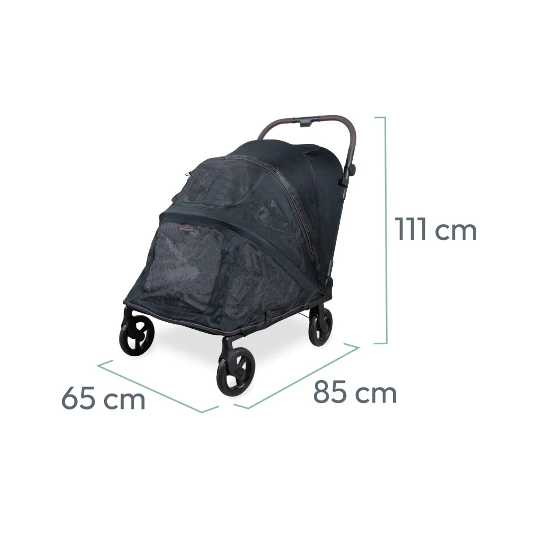 Wonderfold Pet PFL kočík pre psov do 45 kg, čierny