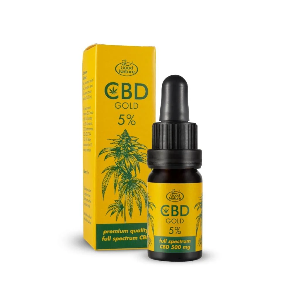 CBD GOLD 5 %, Full spectrum olej - 10 ml