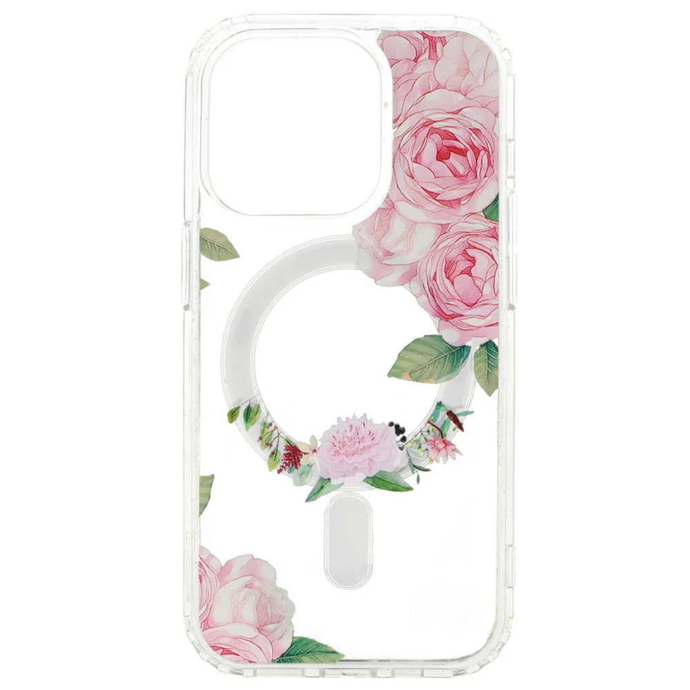 MG Flower MagSafe kryt na iPhone 12, pink flower